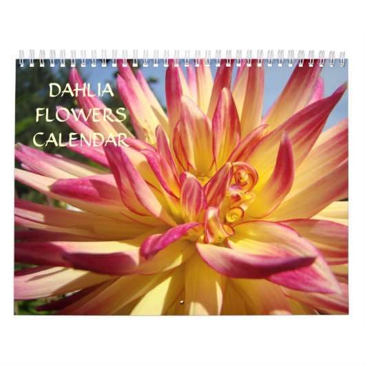 ダリアの花のカレンダー オフィスカレンダー 休日 カレンダー (カバー)