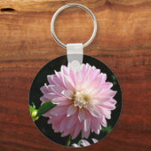 ダリアの花のキーチェーン 花の自然 キーホルダー (正面)