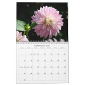 ダリアの花のパレード カレンダー フローラル 写真 (2月 2027)