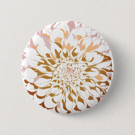 ダリアの花のボタン 缶バッジ