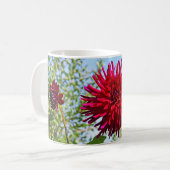 ダリアの花のマグカップ 姉妹ギフト コーヒーマグカップ (正面左)