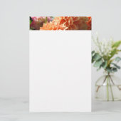 ダリアの花の文房具 カスタムダリア 便箋 (スタンド正面)