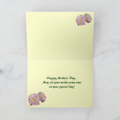 ダリアの花びらの母の日 カード (内部)