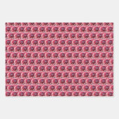ダリアの花畑の包装紙 ラッピングペーパーシート (正面3)
