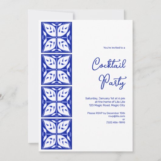 ダリアの花芽 パーソナライズパーティー招待状 招待状 (正面)