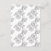 ダリアの花輪の封入カード エンクロージャーカード (裏面)