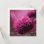 ダリアの花 カード (正面/裏面インサイチュ)