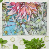 ダリアの花 キッチンタオル (折り畳み)