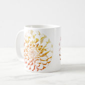 ダリアの花 クラシックマグカップ コーヒーマグカップ (正面左)