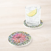 ダリアの花 コースター (側面)