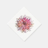 ダリアの花 スタンダードカクテルナプキン (角)