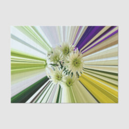 ダリアの花 ストライプ フローラル 薄葉紙