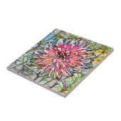 ダリアの花 タイル (側面)