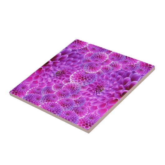 ダリアの花 タイル (側面)