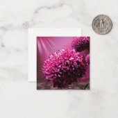 ダリアの花 ノートカード (正面/裏面インサイチュ)