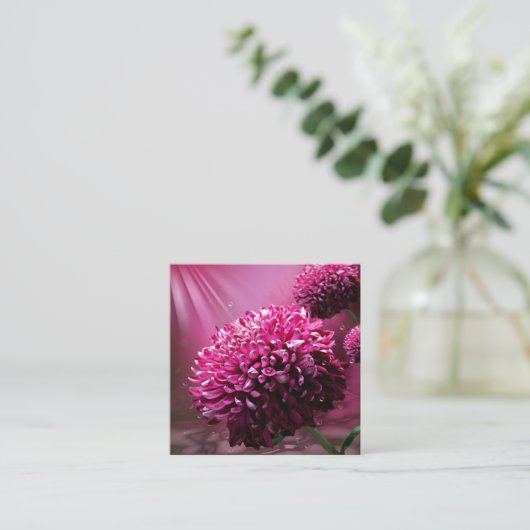 ダリアの花 ノートカード (スタンド正面)