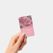 ダリアの花 ピンク 水彩 バッジ (手持ち)