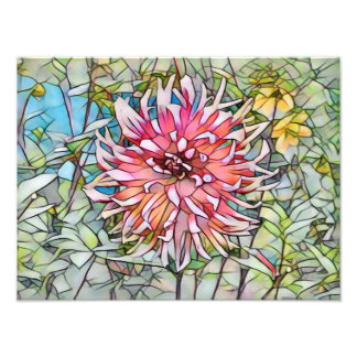 ダリアの花 フォトプリント