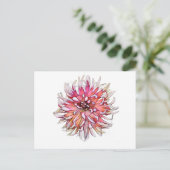 ダリアの花 ポストカード (スタンド正面)