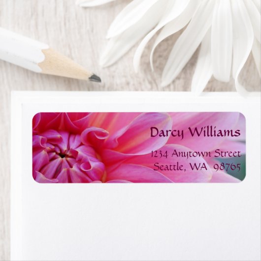 ダリアの花 ラベル (インサイチュ)