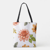 ダリアの華麗な開花 トートバッグ (裏面)