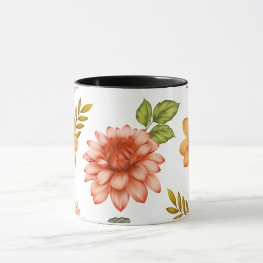 ダリアの華麗な開花 マグカップ (中央)