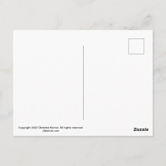 ダリアはがき ポストカード (裏面)