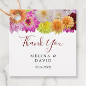 ダリアエレガント花模様サンキュー フェイバータグ (正面)