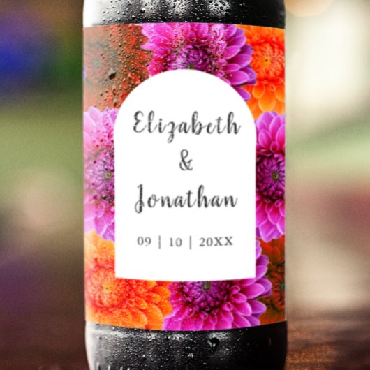 ダリアオータム結婚フローラ ビールラベル