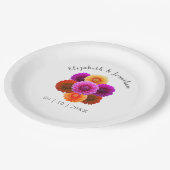 ダリアオータム結婚フローラ ペーパープレート (アングル)
