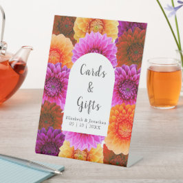 ダリアオータム結婚フローラ 台座サイン