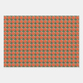 ダリアカラフルスの花柄 ラッピングペーパーシート (正面3)