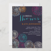 ダリアカラフルスブライダルシャワー 招待状 (正面)