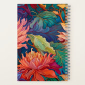 ダリアカラフルフローラタペストリーレシピ ノートブック (裏面)