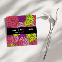 ダリアカラフル花、花屋、花屋