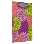 ダリアカラフル花、花、花柄 クリップボード (右)