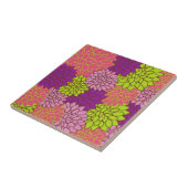 ダリアカラフル花、花、花柄 タイル (側面)