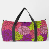ダリアカラフル花、花、花柄 ダッフルバッグ (裏面)