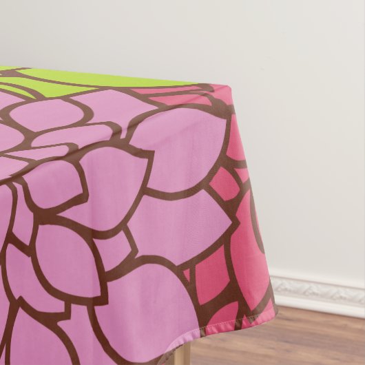 ダリアカラフル花、花、花柄 テーブルクロス (インサイチュ)