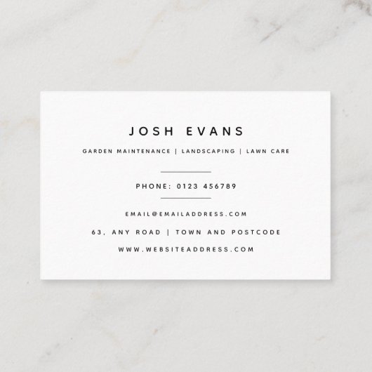 ダリアガーデナー 名刺 (裏面)