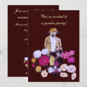 ダリアガーデンパーティの招待状 招待状 (正面/裏面)