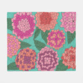 ダリアガーデン フリースブランケット (正面(横))