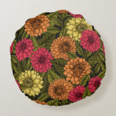 ダリアガーデン ラウンドクッション (裏面)