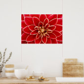 ダリアクローズアップ ポスター (キッチン)