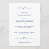 ダリアコバルトブルー結婚モダンズ メニュー (正面)