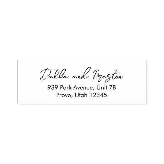 ダリアコンテンポラリーモダン結婚ズ セルフインキングスタンプ (デザイン)