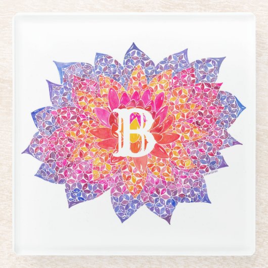 ダリアコースター ガラスコースター (正面)