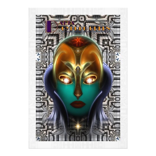 ダリアサイボルグクイーンテック写真プリント フォトプリント            (正面)