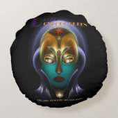 ダリアシボルグクイーンラウンド装飾用クッション ラウンドクッション (裏面)