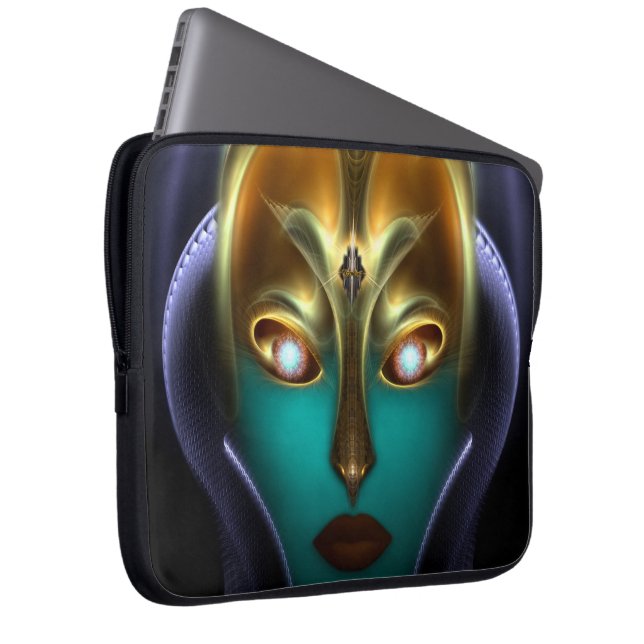 ダリアシボルグクイーンラップトップスリーブ ラップトップスリーブ (正面右)